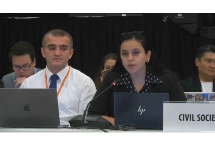 Nədimə Rəhimli ATƏT İnsan Ölçüsü Konfransında çıxış edib